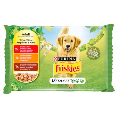 Friskies Dog alultasakos Adult Aszpikos válogatás 4*100g