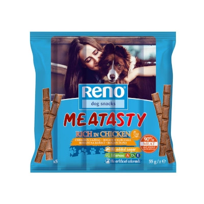 Reno Dog Meatasty Csirke stick jutalomfalat 55g