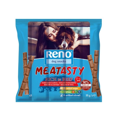 Reno Dog Meatasty Marha stick jutalomfalat 55g
