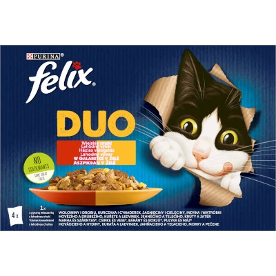 Felix Cat alultasakos Aszpikos Házias válogatás 4*85g