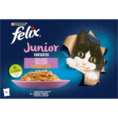 Felix Cat alultasakos Junior Aszpikos Vegyes válogatás 4*85g