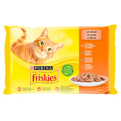 Friskies Cat alultasakos Csirke-kacsa-lazac-pulyka 4*85g