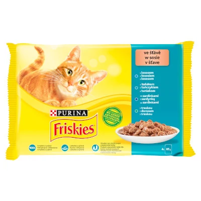 Friskies Cat alultasakos Lazac-tonhal-szardínia 4*85g