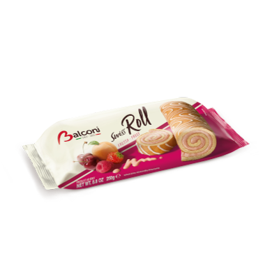 Balconi piskóta tekercs gyümölcsös 250g