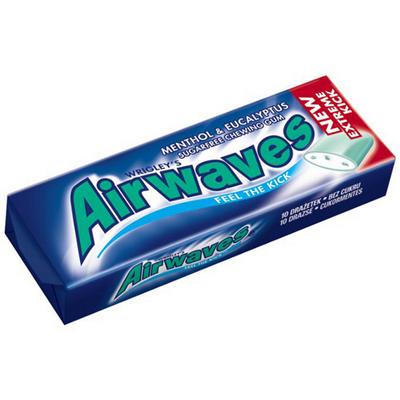 Airwaves cukormentes rágógumi menthol & eucalyptus 14g