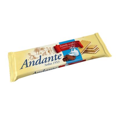 Andante csokoládés nápolyi tejes krémmel töltve 130g