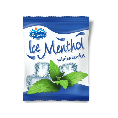 Bergland Mini Ice Menthol cukorka 70g
