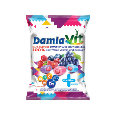 DamlaVit cukor egyes gyümölcs ízű 80g