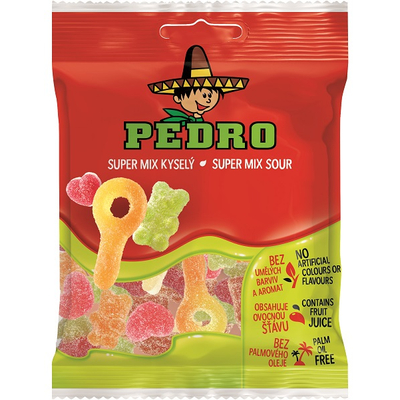 Pedro Super Mix Savanyú Gumicukor 80g