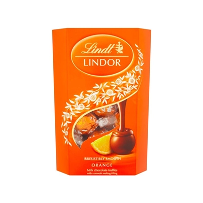 Lindt Lindor Milk Orange 200g