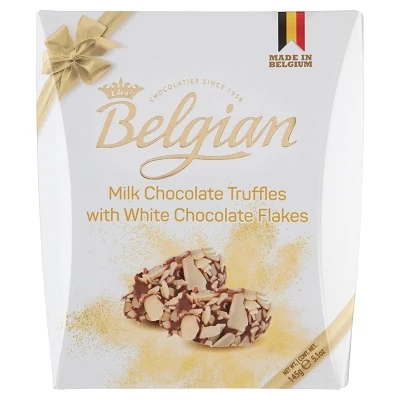 Belgian Trüffel Fehércsokoládé Reszelékkel 145G