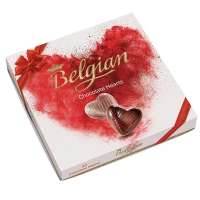 Belgian Hearts Hazelnut Szívdesszert 200G