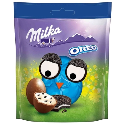 Milka Oreo mogyorómasszával töltött csokitojások 86G