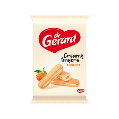 Gerard Piskóta Sárgabarack és tejszín ízű kémmel 170g