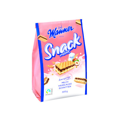 Manner Snack Minis tejes-mogyorós 300g