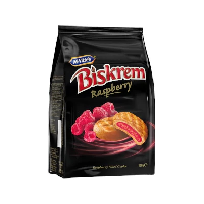 Biskrém keksz Málna 160g