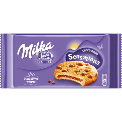 Milka keksz Sensations Cookies Milk chocolate 156g
