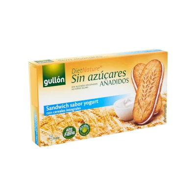 Gullón Joghurtos cukormentes szendvicskeksz 220g