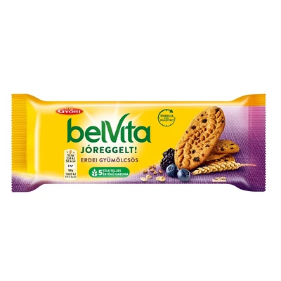 Belvita Jóreggelt erdei gyümölcsös keksz 50g