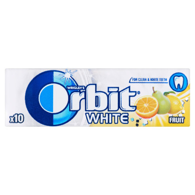 ORBIT White Fruit drazsé 14g