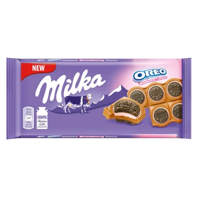 Milka Oreo Sandwich Eper 92g