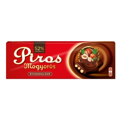 Piros Mogyorós Étcsokoládé 250G