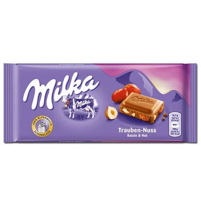 Milka Mazsola-mogyoró 100g