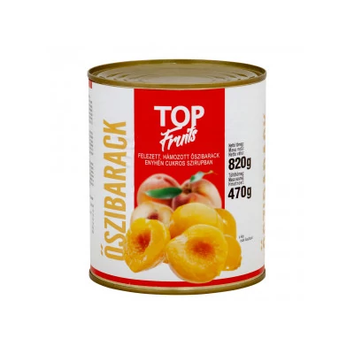 Top Fruits őszibarack befőtt felezett 820g