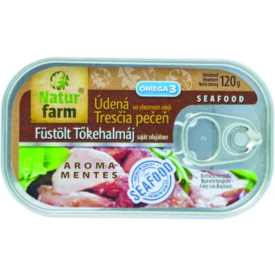 Natur Farm Füstölt tőkehalmáj saját olajában 120g