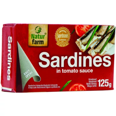 Natur Farm Szardínia paradicsomszószban 125g