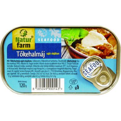 Natur Farm Tőkehalmáj saját olajában 120g