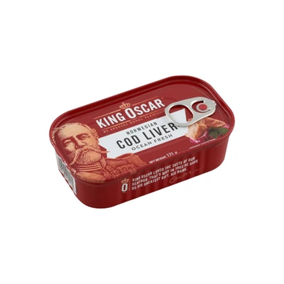 King Oscar tőkehalmáj saját olajában 121g