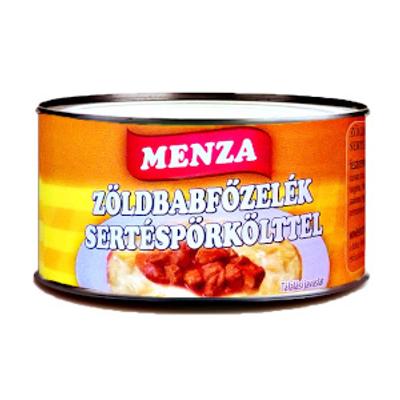 Menza Zöldbabfőzelék sertéspörkölttel 400g