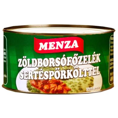 Menza Zöldborsófőzelék sertéspörkölttel 400g