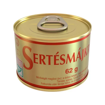 Szegedi Sertésmájkrém Tépőzáras 62g
