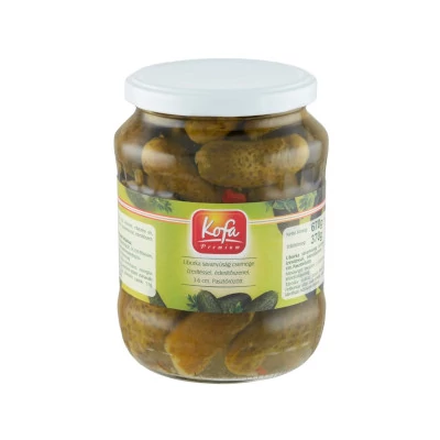 Kofa Csemege uborka édesítőszerrel 3-6cm 370g