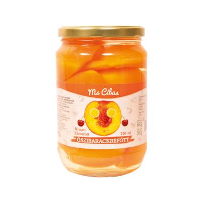Ms Cibus Felezett őszibarackbefőtt 720ml