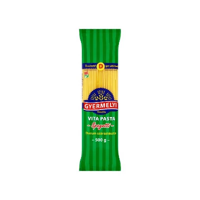 Gyermelyi durum tészta Spagetti 500g