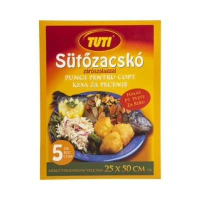 Sütőzacskó halas 5db-os 25x55cm