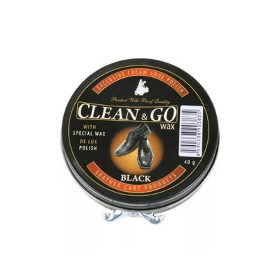 Clean&amp;Go fémdobozos cipőkrém Fekete 40g