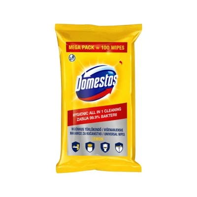 Domestos higikendő utántöltő Citrom 100db