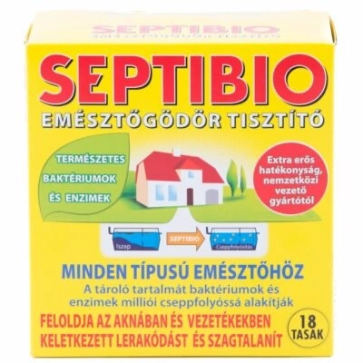 Septibio emésztőgödör tisztító 18 tasakos