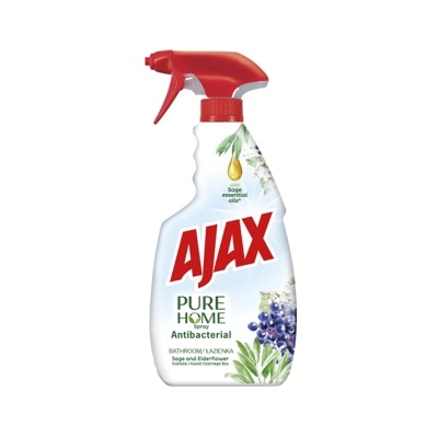 Ajax Pure Home antibakteriális fürdőszoba tisztítószer Bodza&amp;zsálya 500ml