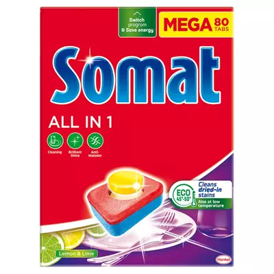 Somat All-in-1 mosogatótabletta Lemon 80db
