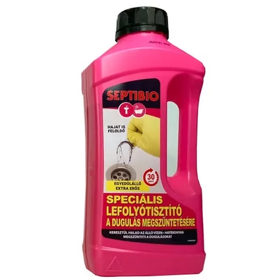 Septibio Speciális fürdőszobai lefolyótisztító (hajcsomók ellen) 800ml