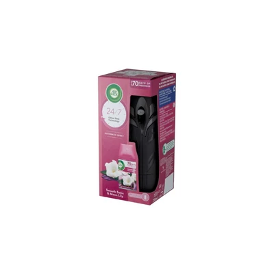 Air Wick Freshmatic automata légfrissítő készülék + utántöltő spray, Bársonyos szatén és éji liliom 250ml