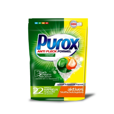 Purox Duo Caps mosógél kapszula Universal 22db