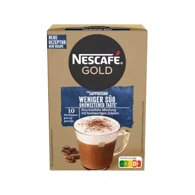 Nescafé Cappuccino Gold édes íz nélkül 12*12,5g