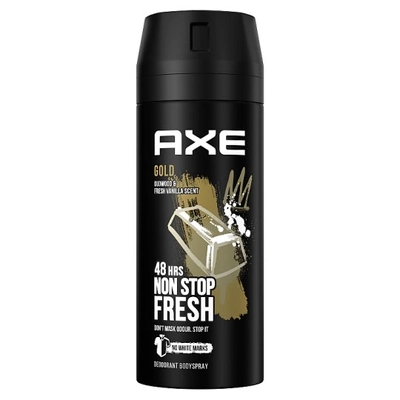 Axe deo spray Gold oudwood &amp; Fresh vanilia scent 150ml