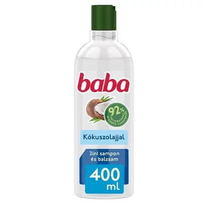 Baba hajsampon 2in1 Száraz hajra Kókusz 400ml